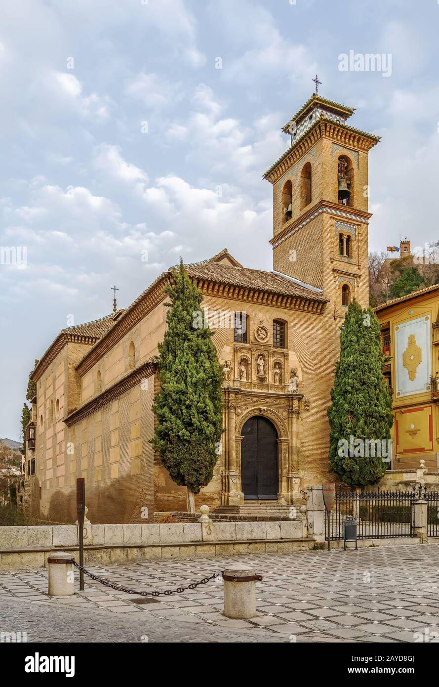 Kirche San Gil und Santa Ana, Granada, Spanien Stockfoto