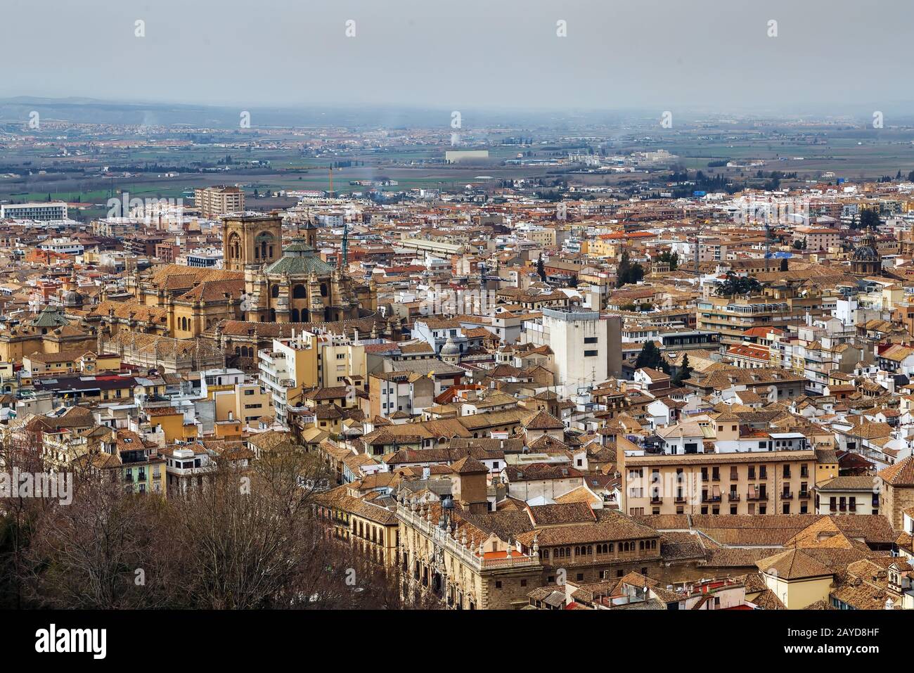 Blick auf die Stadt Granada, Spanien Stockfoto