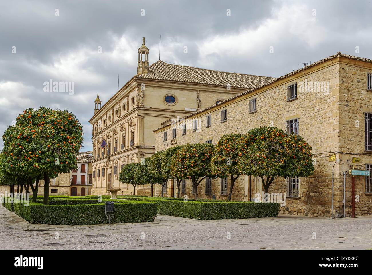 Der historische Hauptplatz in Ubeda, Spanien Stockfoto