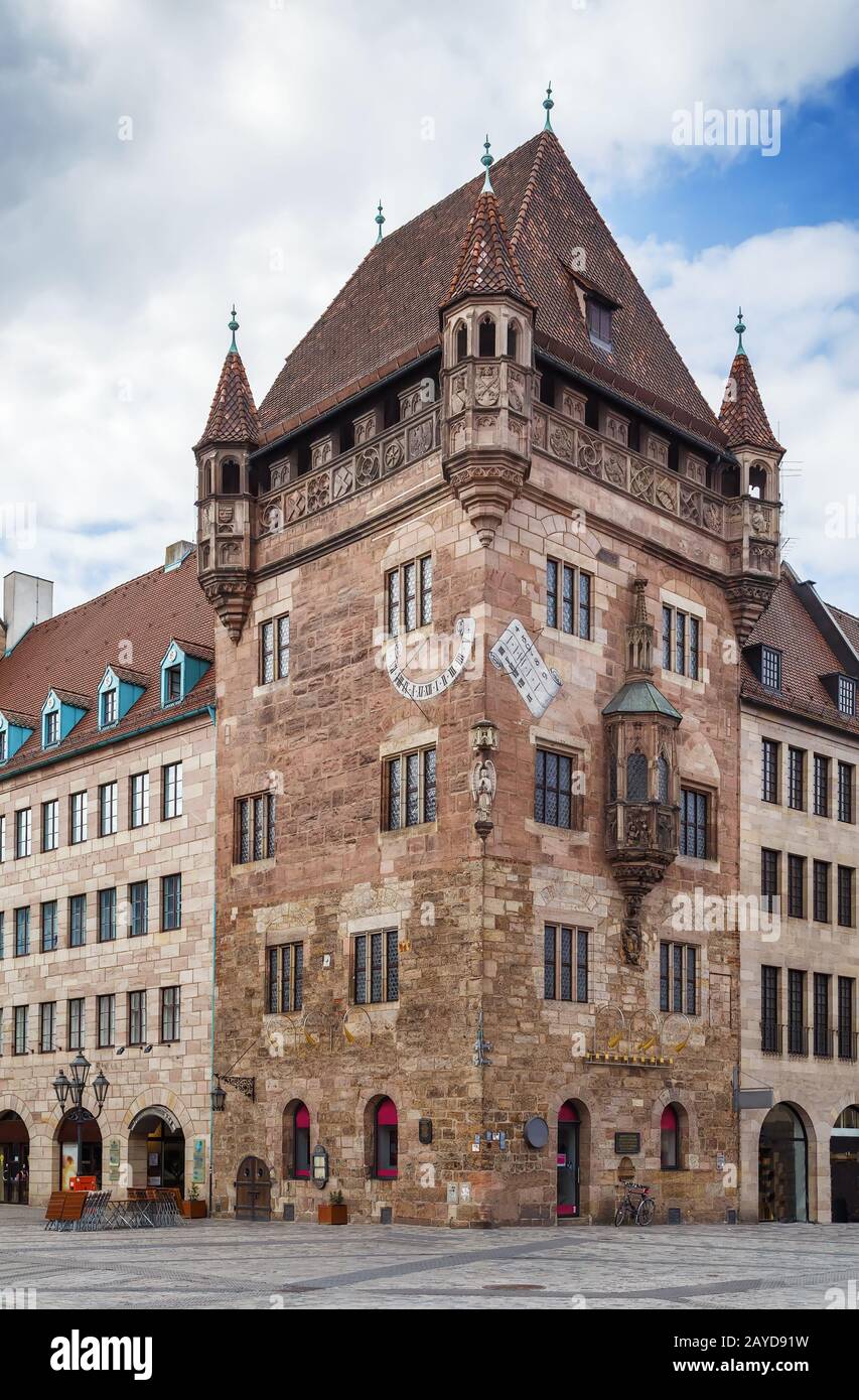 Nassauisches Haus, Nürnberg, Deutschland Stockfoto