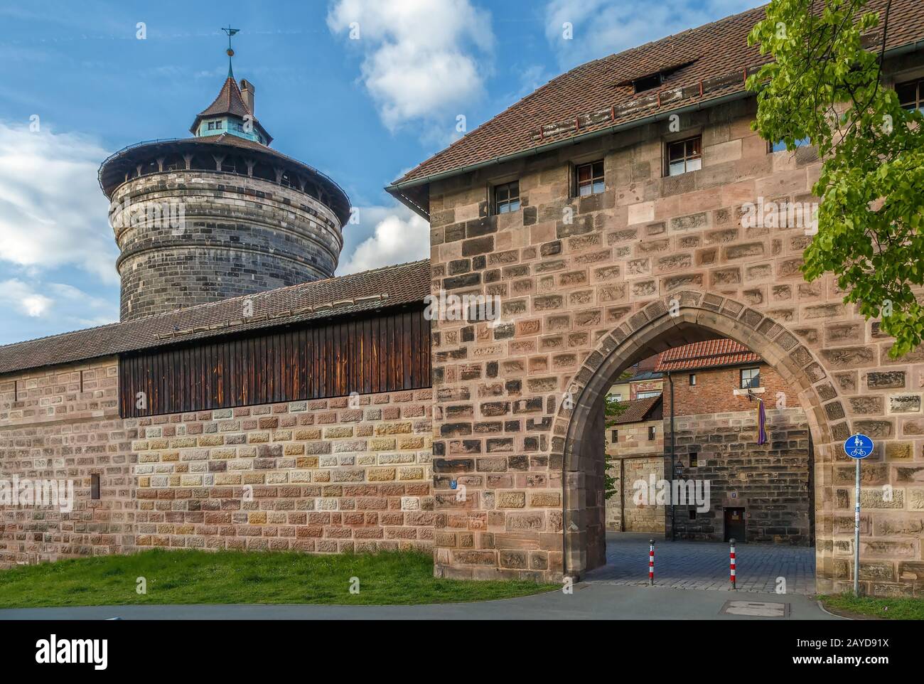 Spittlertor, Nürnberg, Deutschland Stockfoto