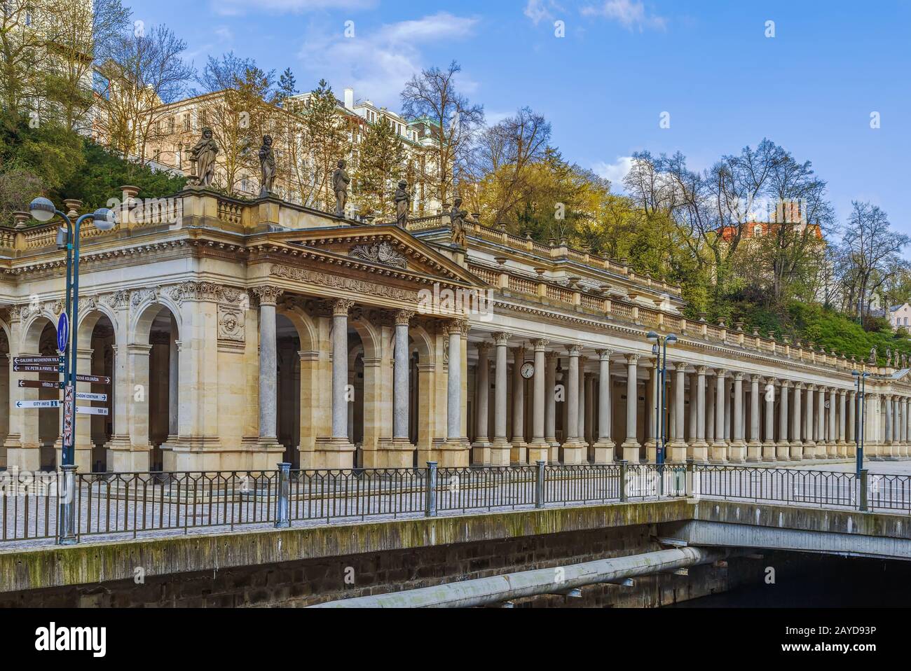 Mühle Colonnade, Karlsbad Stockfoto