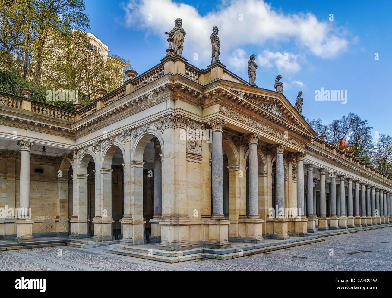 Mühle Colonnade, Karlsbad Stockfoto