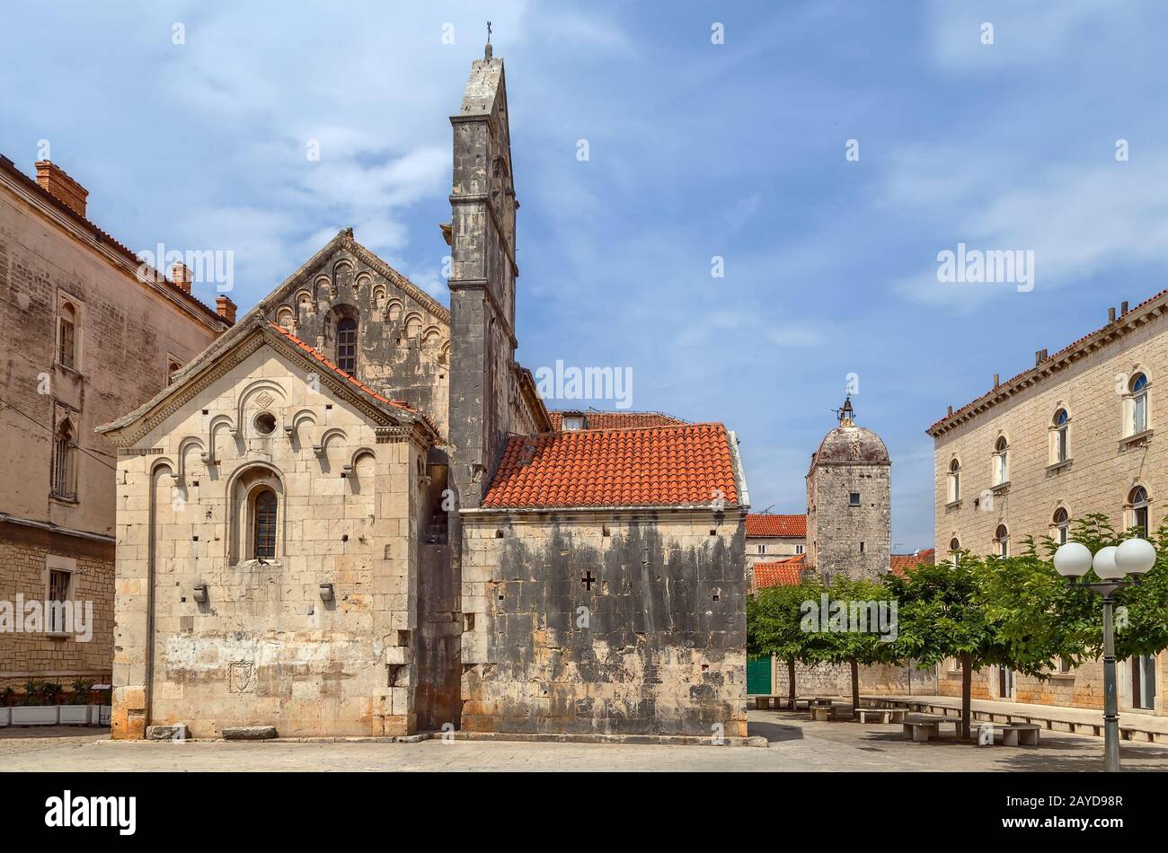 Kirche Johannes des Täufers in Trogir, Kroatien Stockfoto