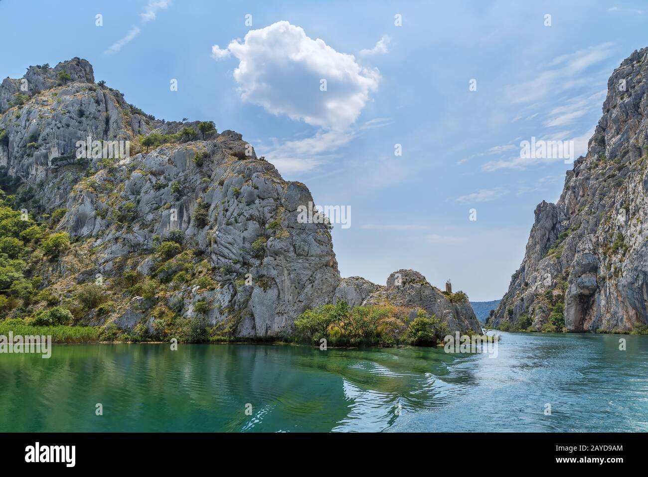 Felsen im Nationalpark Krka, Kroatien Stockfoto