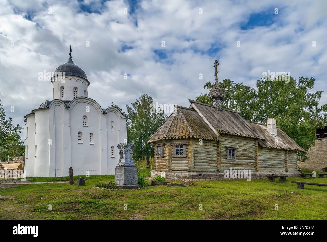 St. George's Church, Staraya Ladoga, Russland Stockfoto