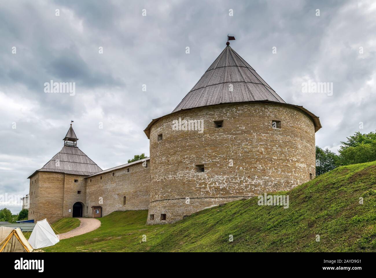 Staraya Ladoga Festung, Russland Stockfoto