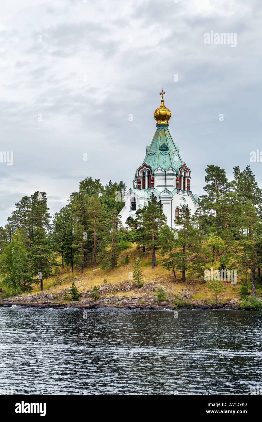 Kirche des Heiligen Nikolaus, Valaam, Russland Stockfoto