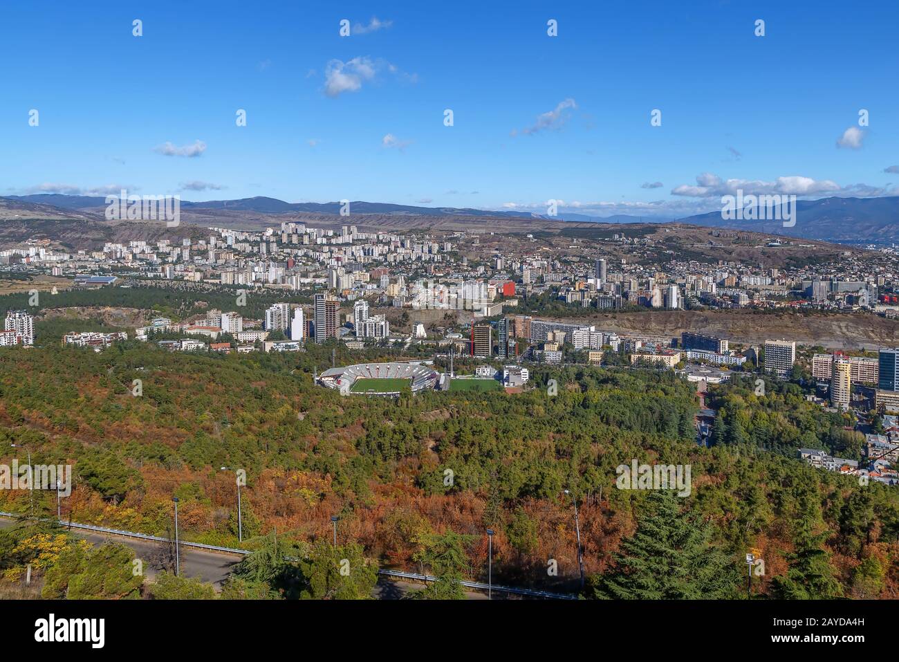 Blick auf neue Gebiete, Tiflis, Georgien Stockfoto