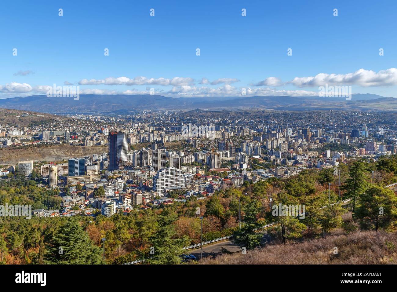 Blick auf neue Gebiete, Tiflis, Georgien Stockfoto