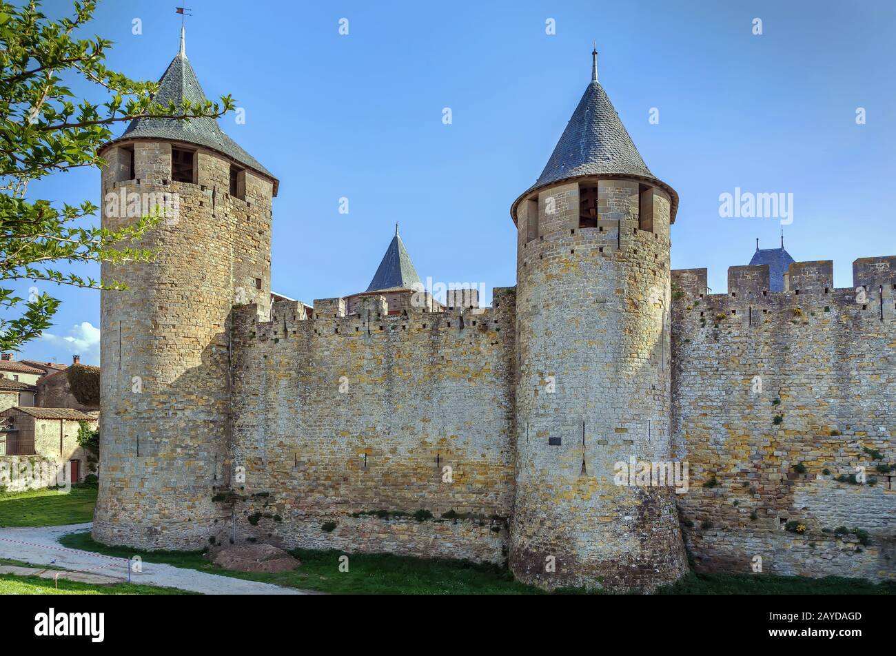 Cite de Carcassonne, Frankreich Stockfoto