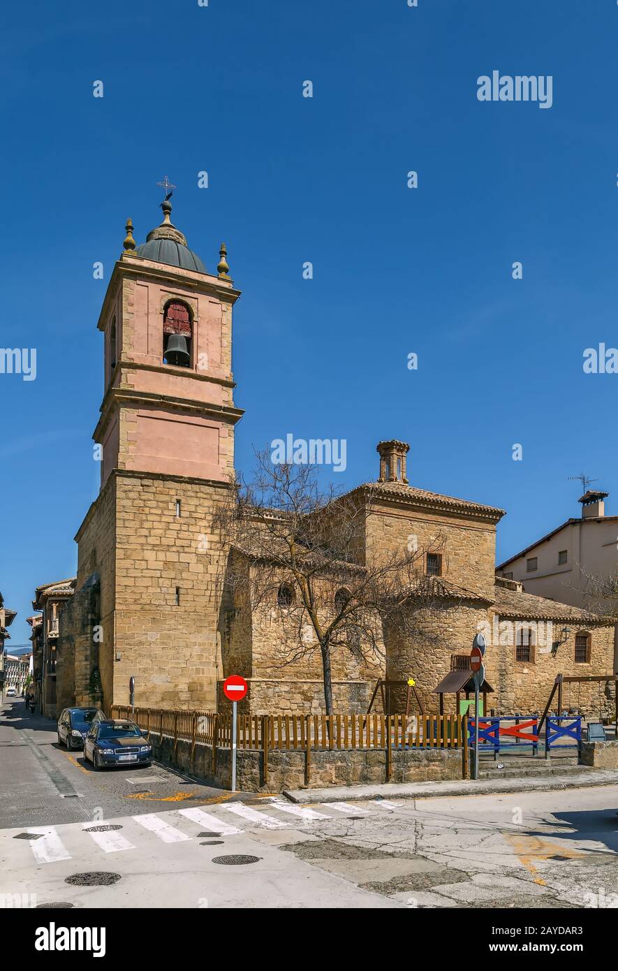 Kirche San Pedro, Puente la Reina, Spanien Stockfoto
