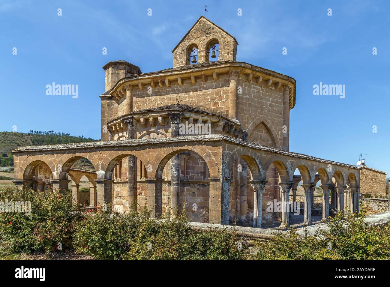 Kirche der Heiligen Maria von Eunate, Navarra, Spanien Stockfoto