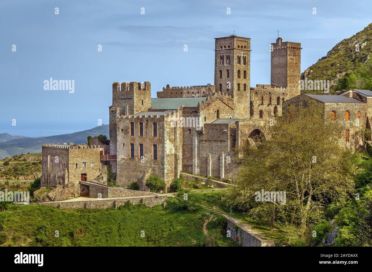 Sant Pere de Rodes, Katalonien, Spanien. Stockfoto