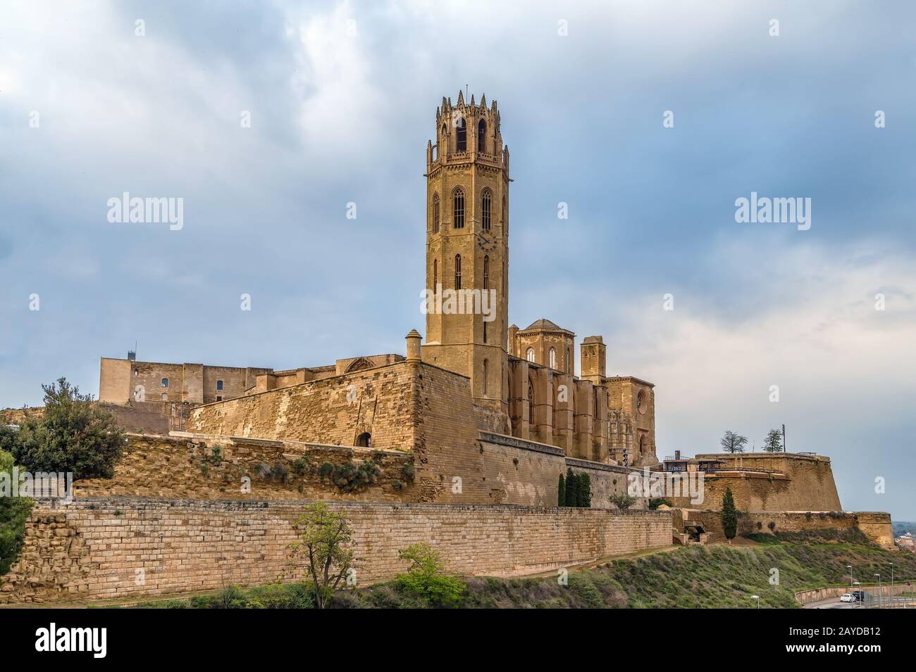 Alte Kathedrale von Lleida, Spanien Stockfoto