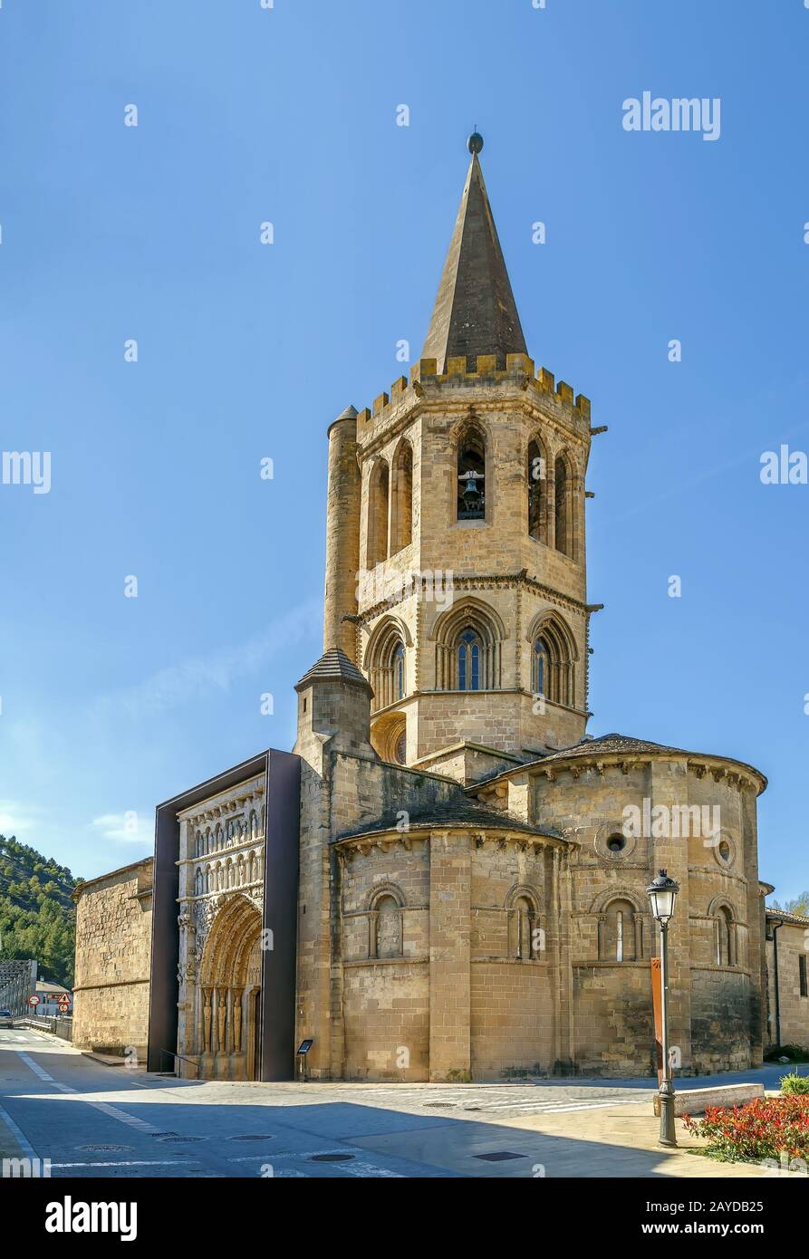 Kirche Santa Maria, Sangüesa, Spanien Stockfoto