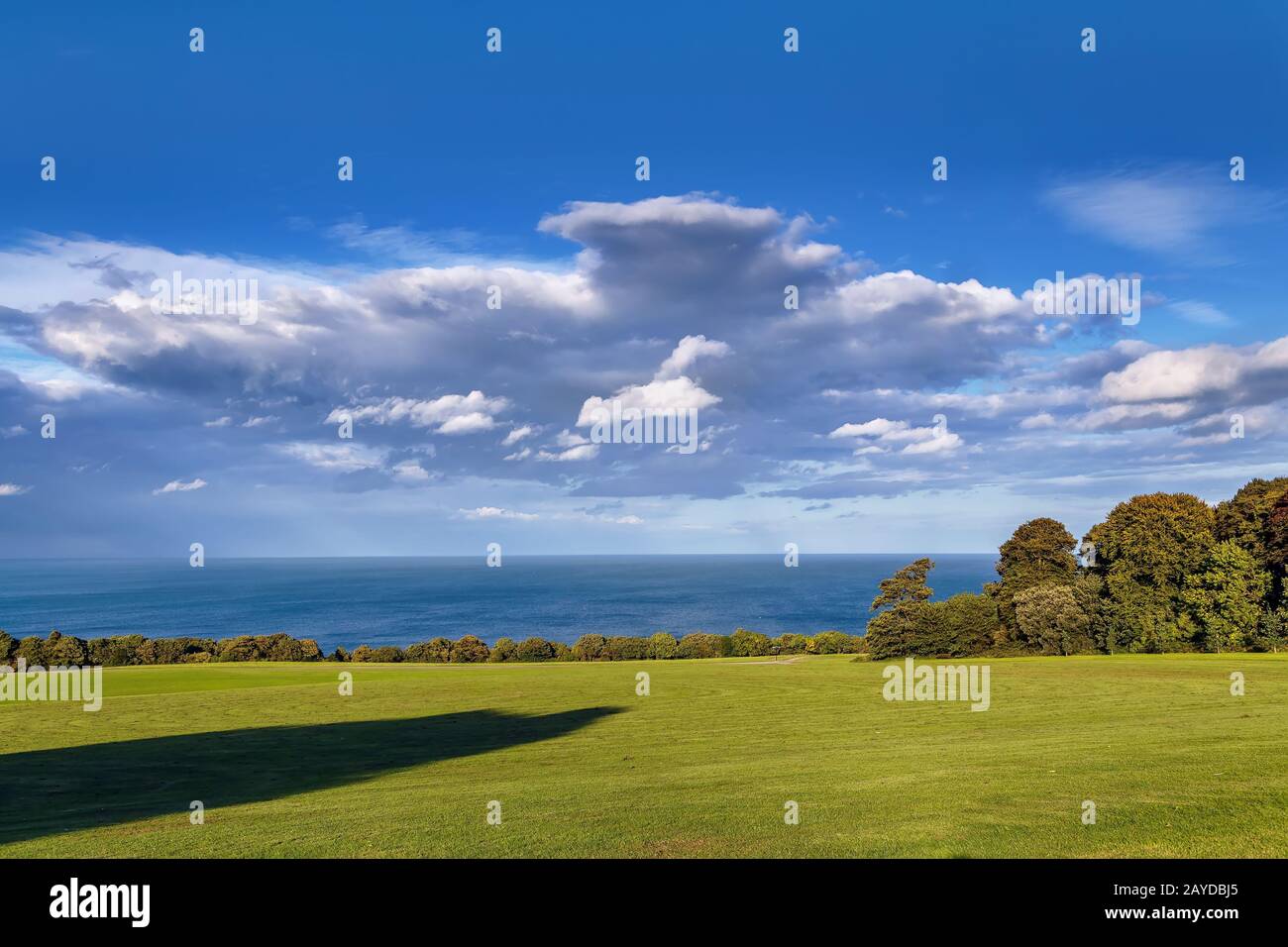 Blick auf das irische Meer, Irland Stockfoto