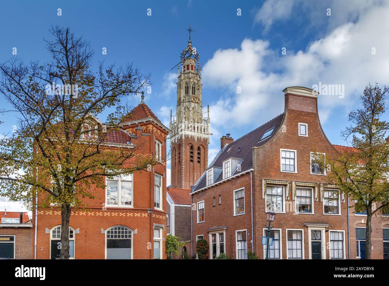 Turm von Bakenesserkerk, Haarlem, Niederlande Stockfoto