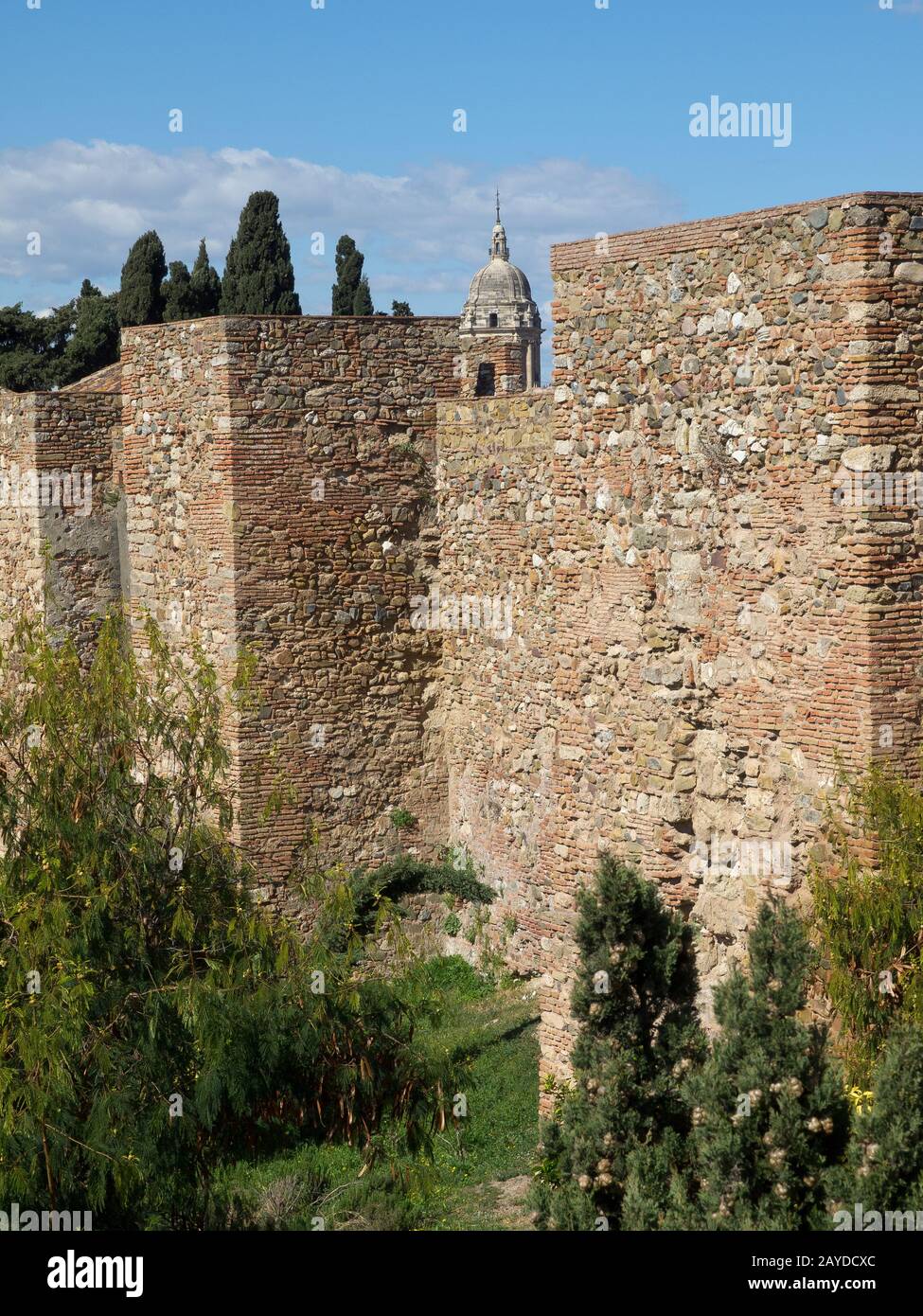 Malaga Schloss Stockfoto