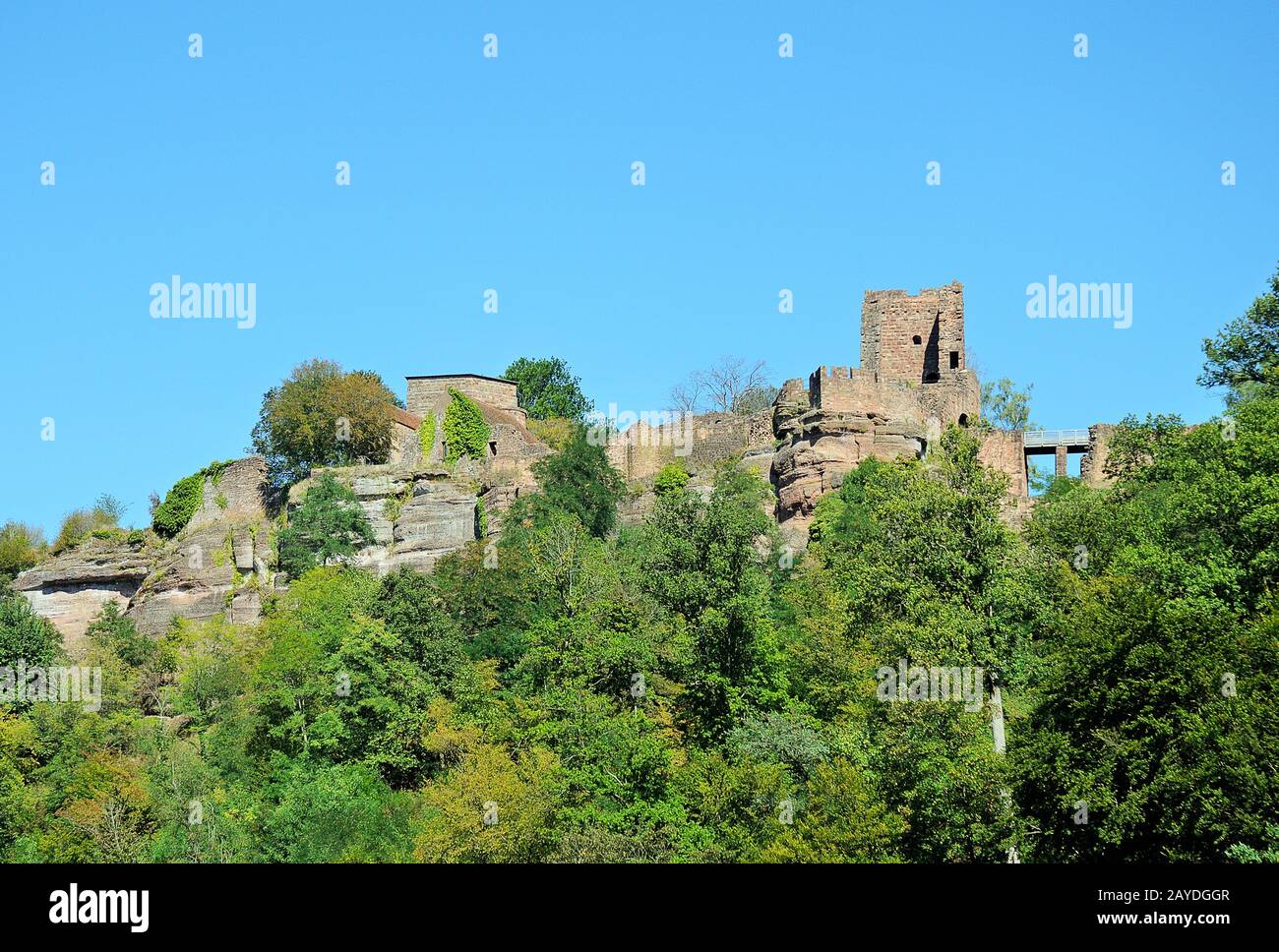Chateau de Lutzelbourg Frankreich Stockfoto