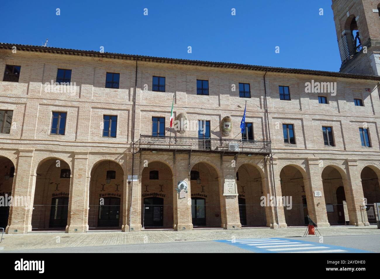 Caldarola in Italien Stockfoto