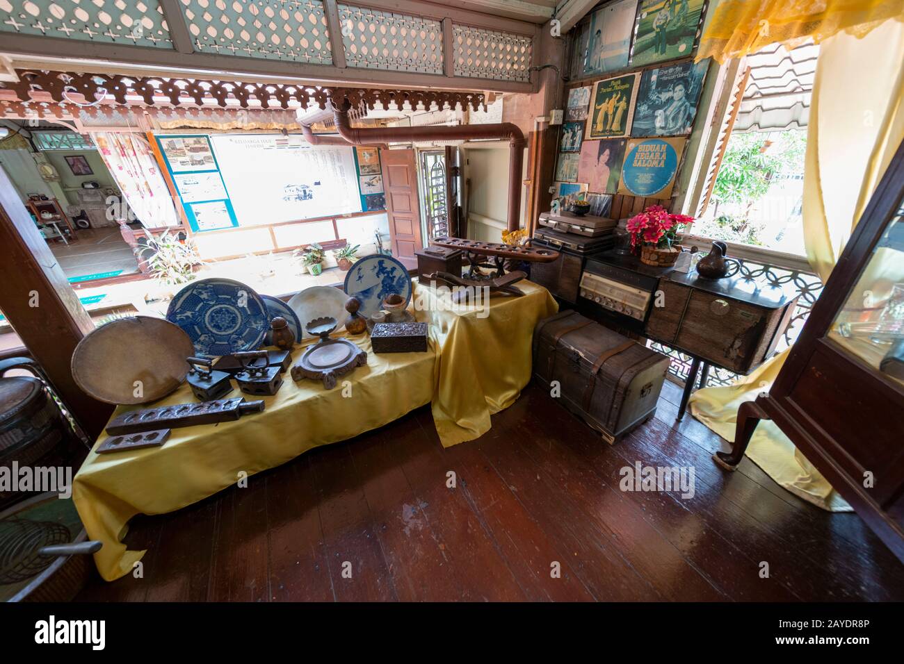 Villa Sentosa, traditionelles Haus- und Wohnmuseum in Kampung Morten, Malakka, Malaysia Stockfoto