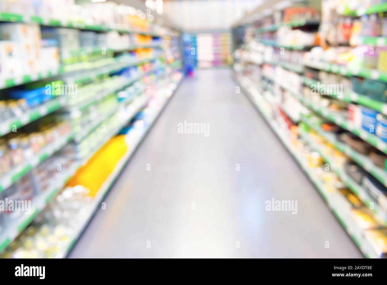 Markt- oder Supermarkt-Interieur Stockfoto