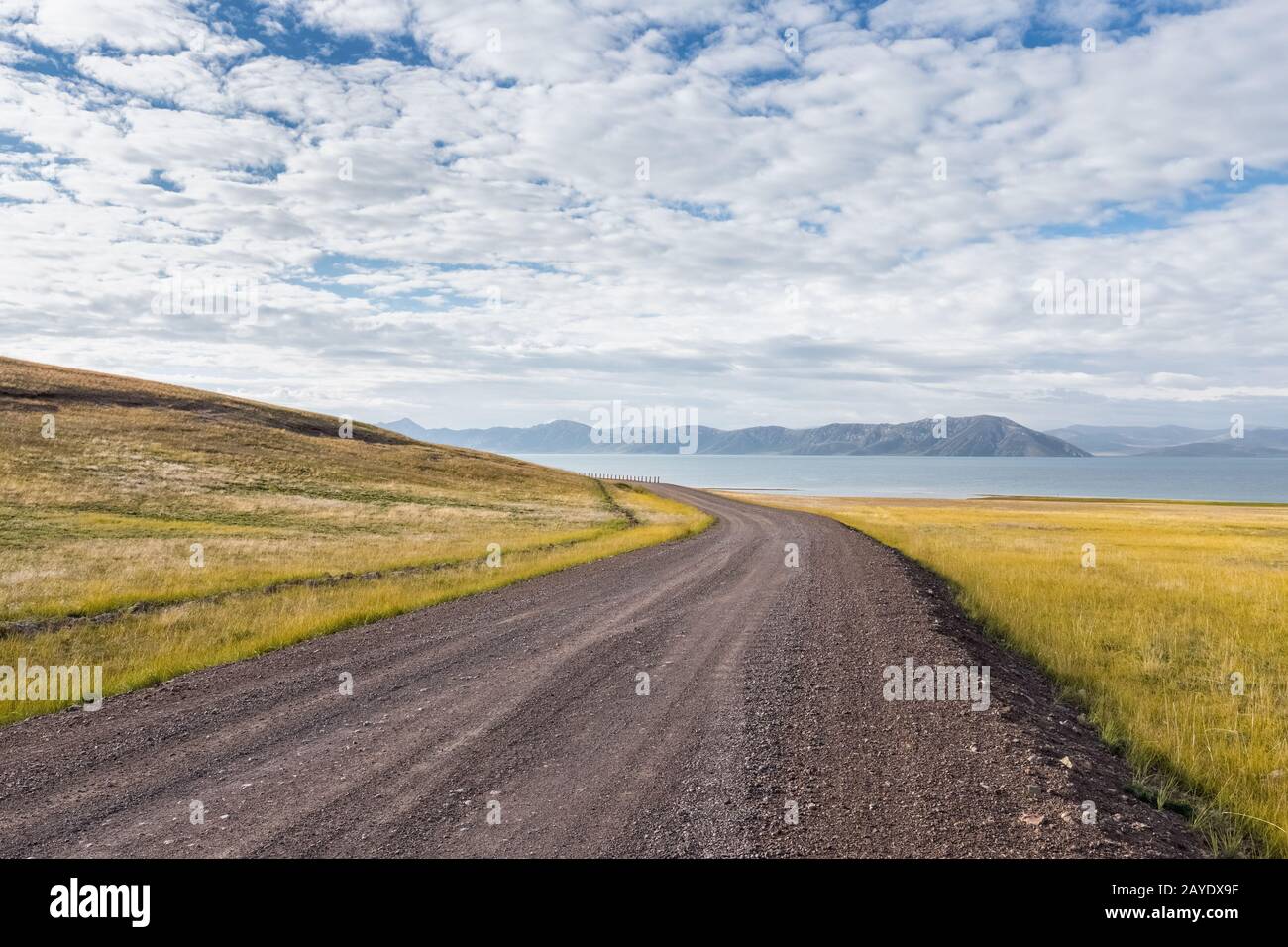 Raue Straße auf drei Flüssen Quelle Naturschutzgebiet Stockfoto