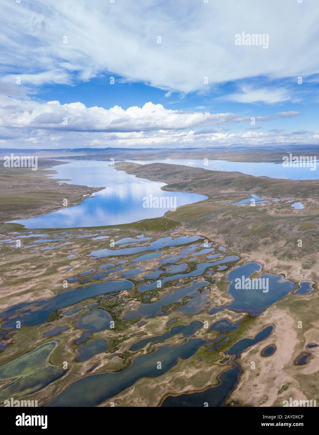 Schöne Wasserquellen Erhaltungsland und Plateau-Feuchtgebiet Stockfoto