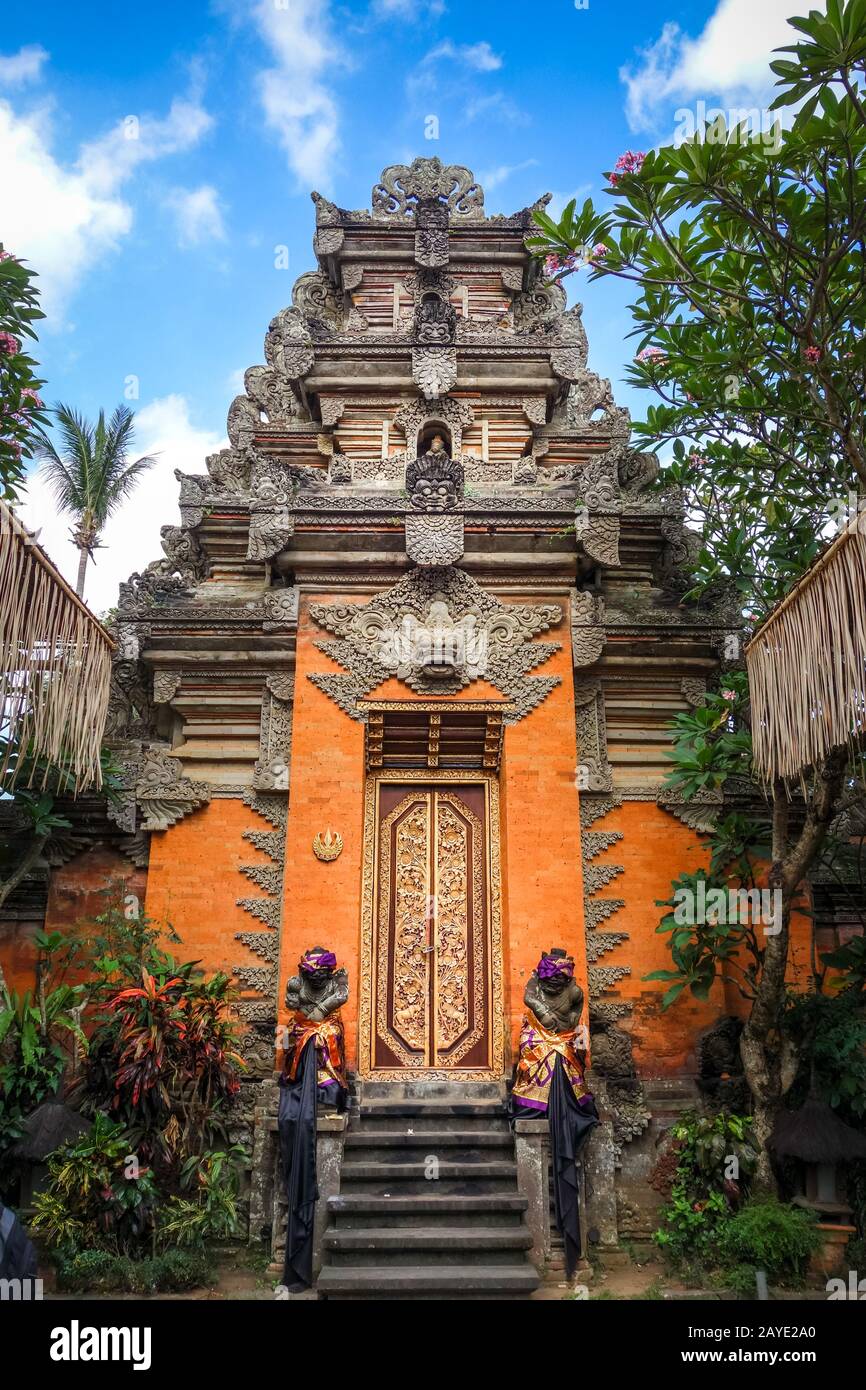 Puri Saren Palace, Ubud, Bali, Indonesien Stockfoto