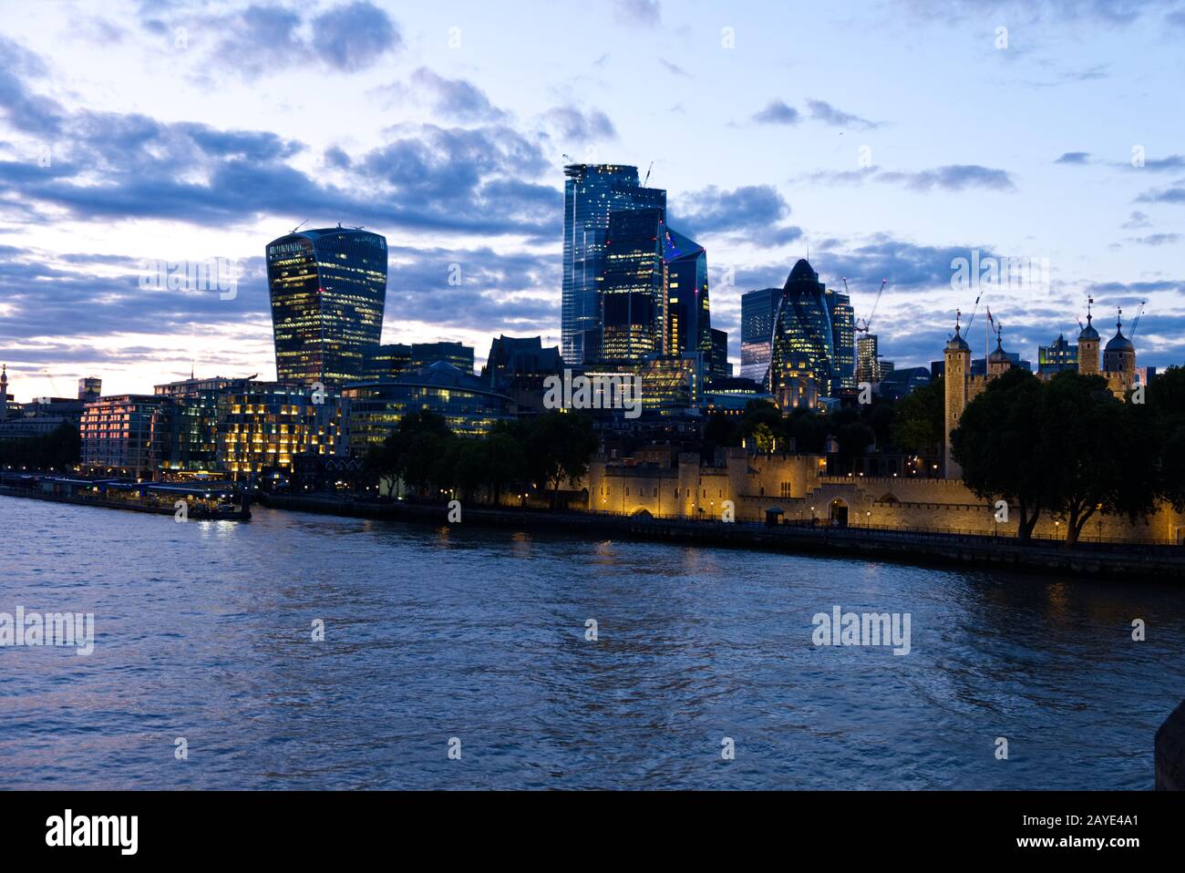 Themse, London, Großbritannien Stockfoto