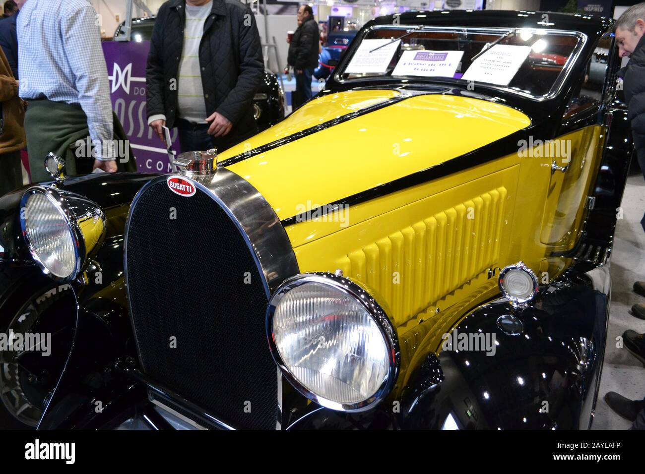 1930 Bugatti Type 46 Superprofil Coupé. Chassis Nummer 46208. London Classic Car Show, England, Großbritannien Stockfoto