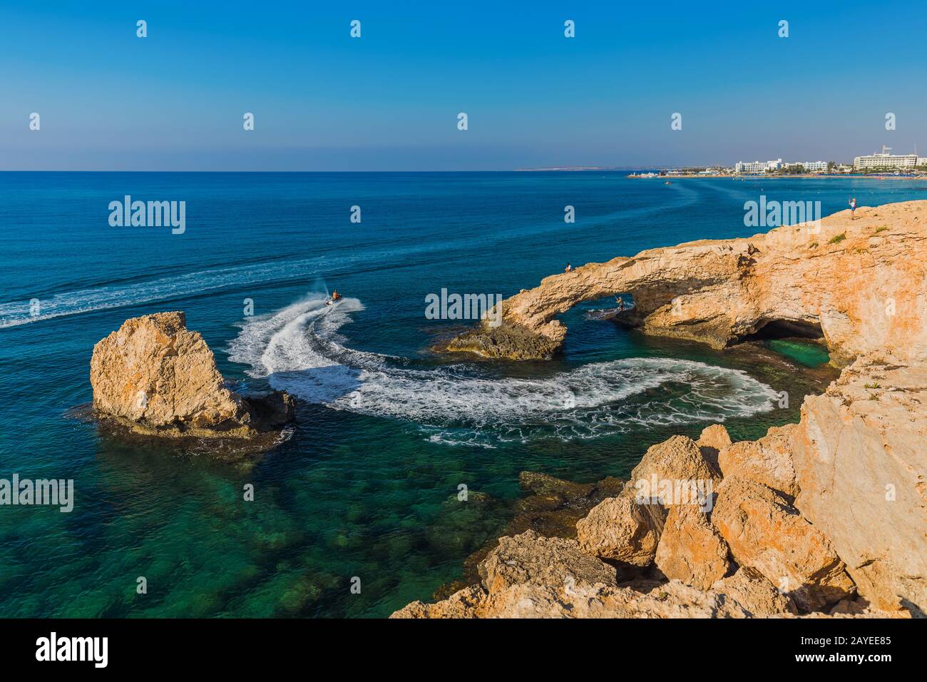 Lovers Bridge in Ayia Napa Zypern Stockfoto