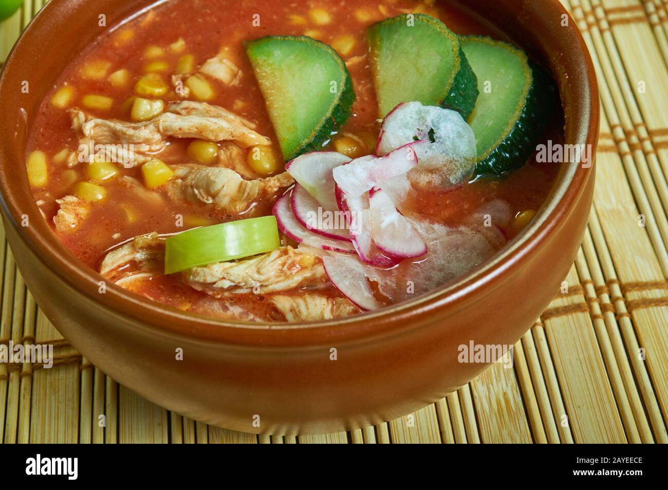 Taco Ranch Chicken Chili Stockfoto