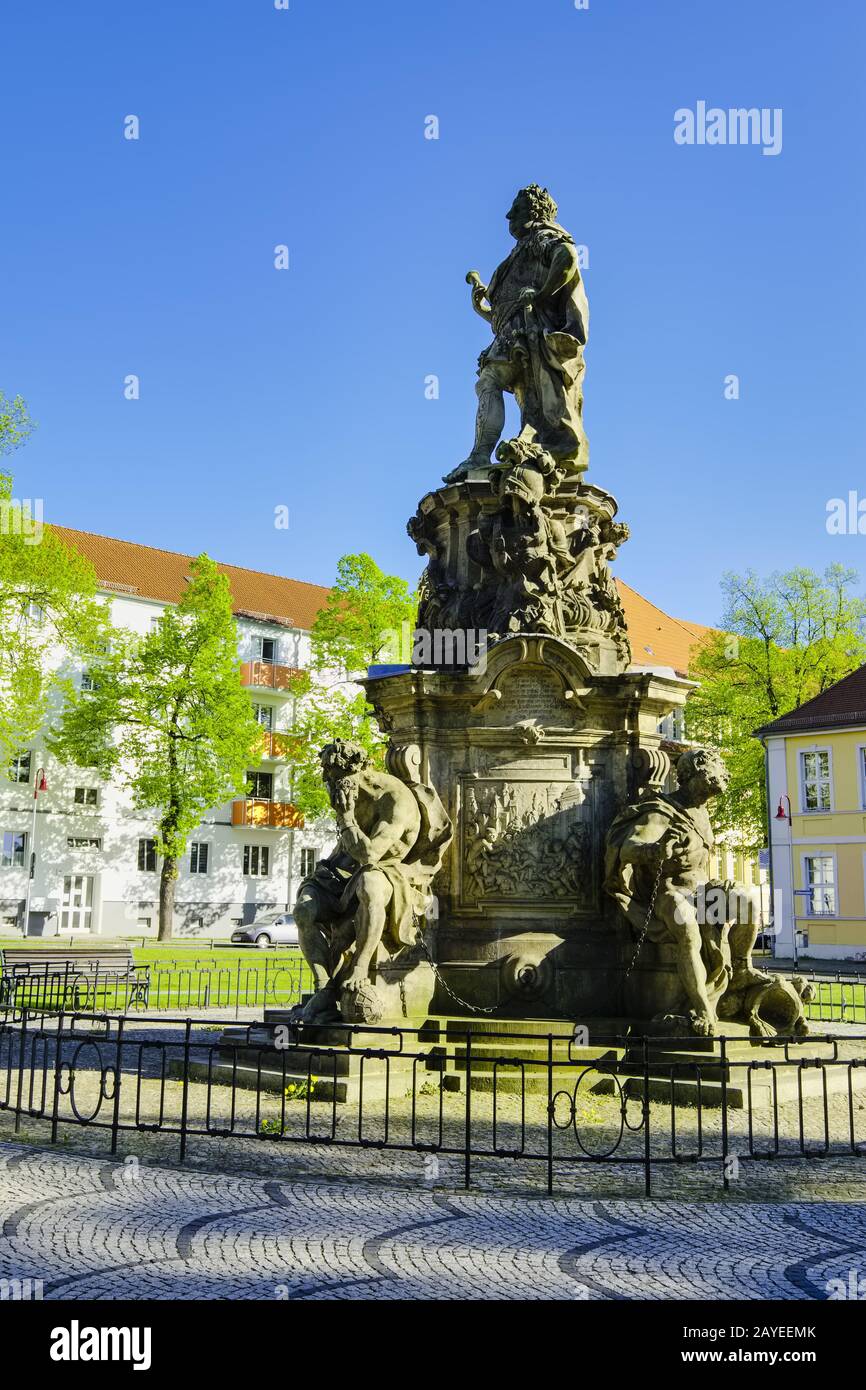 Denkmal Friedrich Wilhelm, Graf Brandenburg, Rathenow, Brandenburg, Deutschland Stockfoto