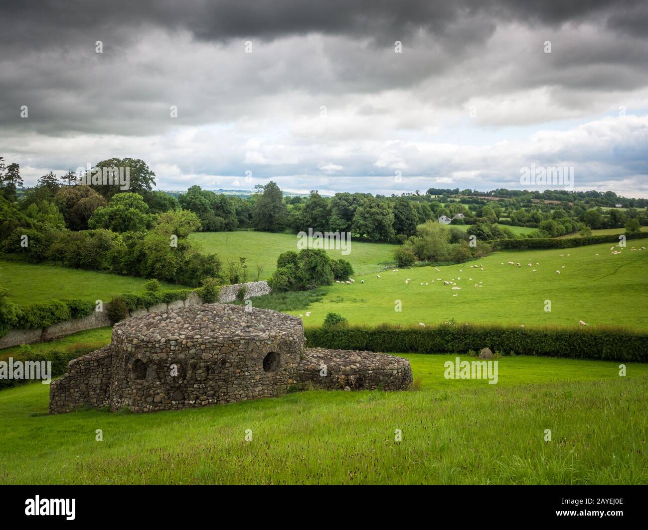 Prähistorische Stätte von newgrange in irland Stockfoto