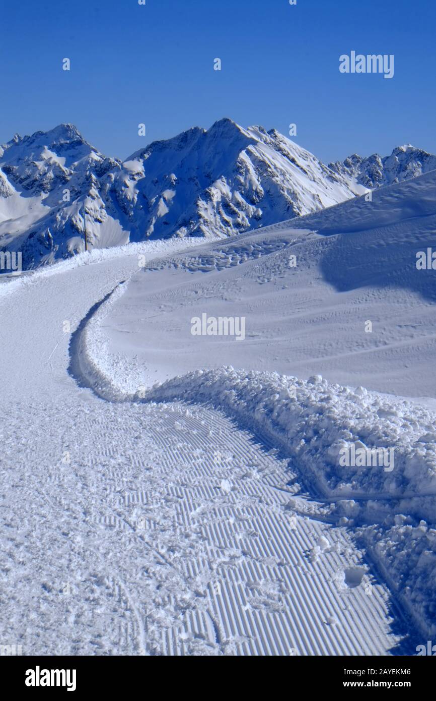 Winterwanderweg Stockfoto