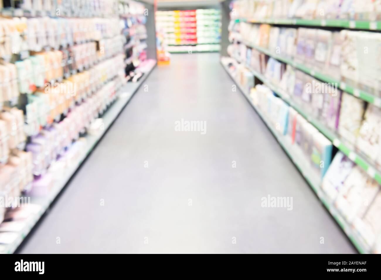 Markt- oder Supermarkt-Interieur Stockfoto