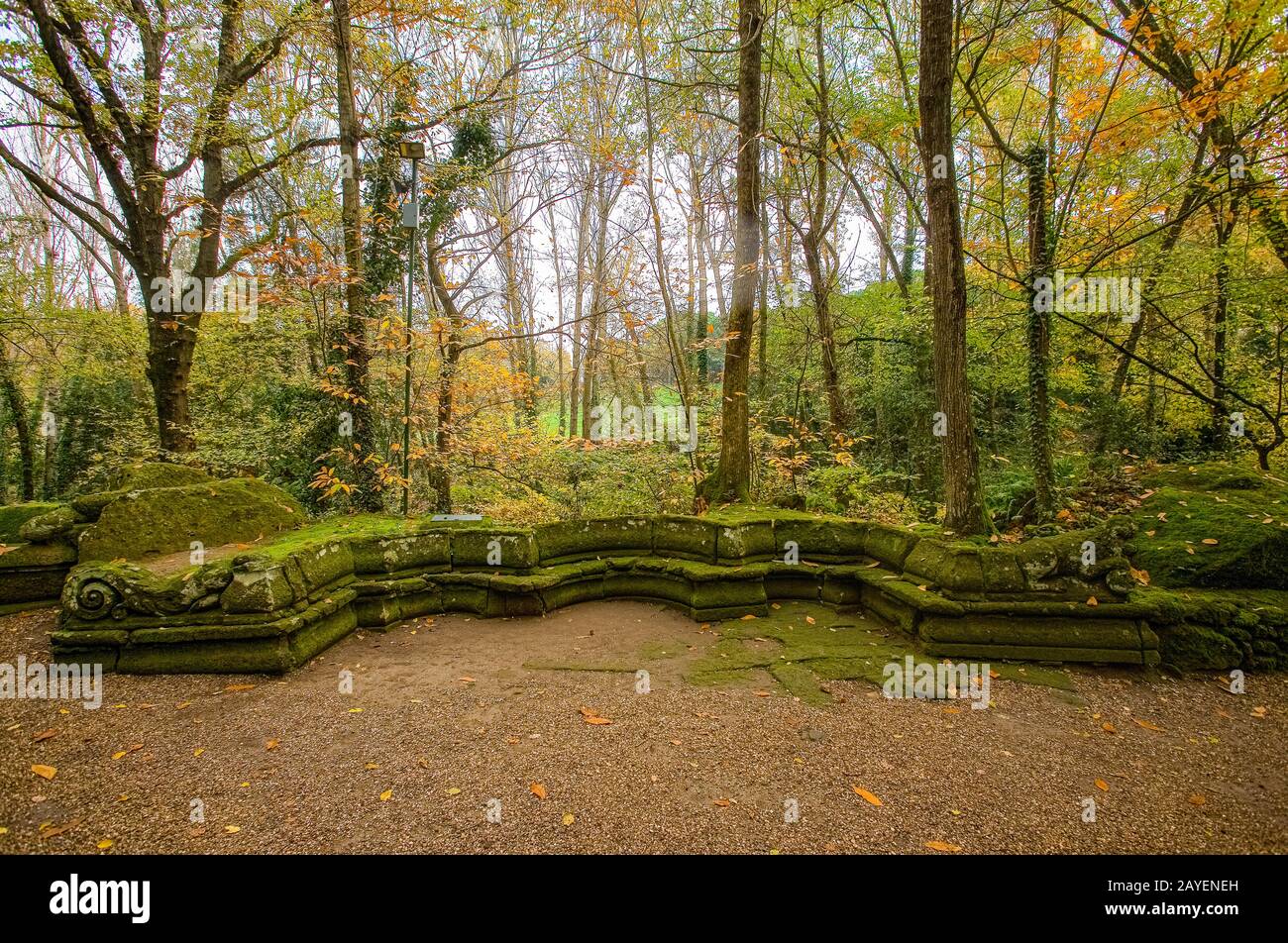 Italien, Latium, der Bomarzo-Garten von Monster ( Giardino Dei Mostri ) - Stockfoto