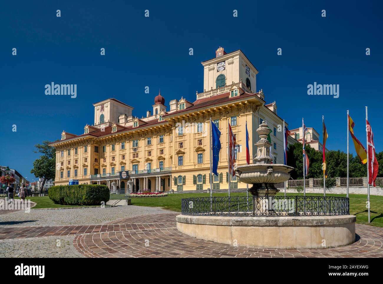 Schloss Esterhazy, im Stil des Barock, Eisenstadt, im burgenländischen, Österreich, Mitteleuropa Stockfoto