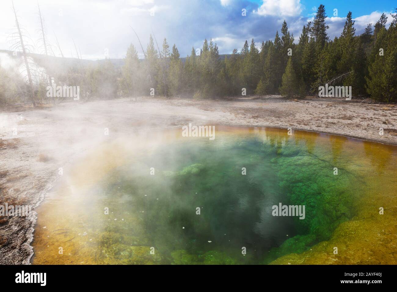 Morning Glory Pool Stockfoto