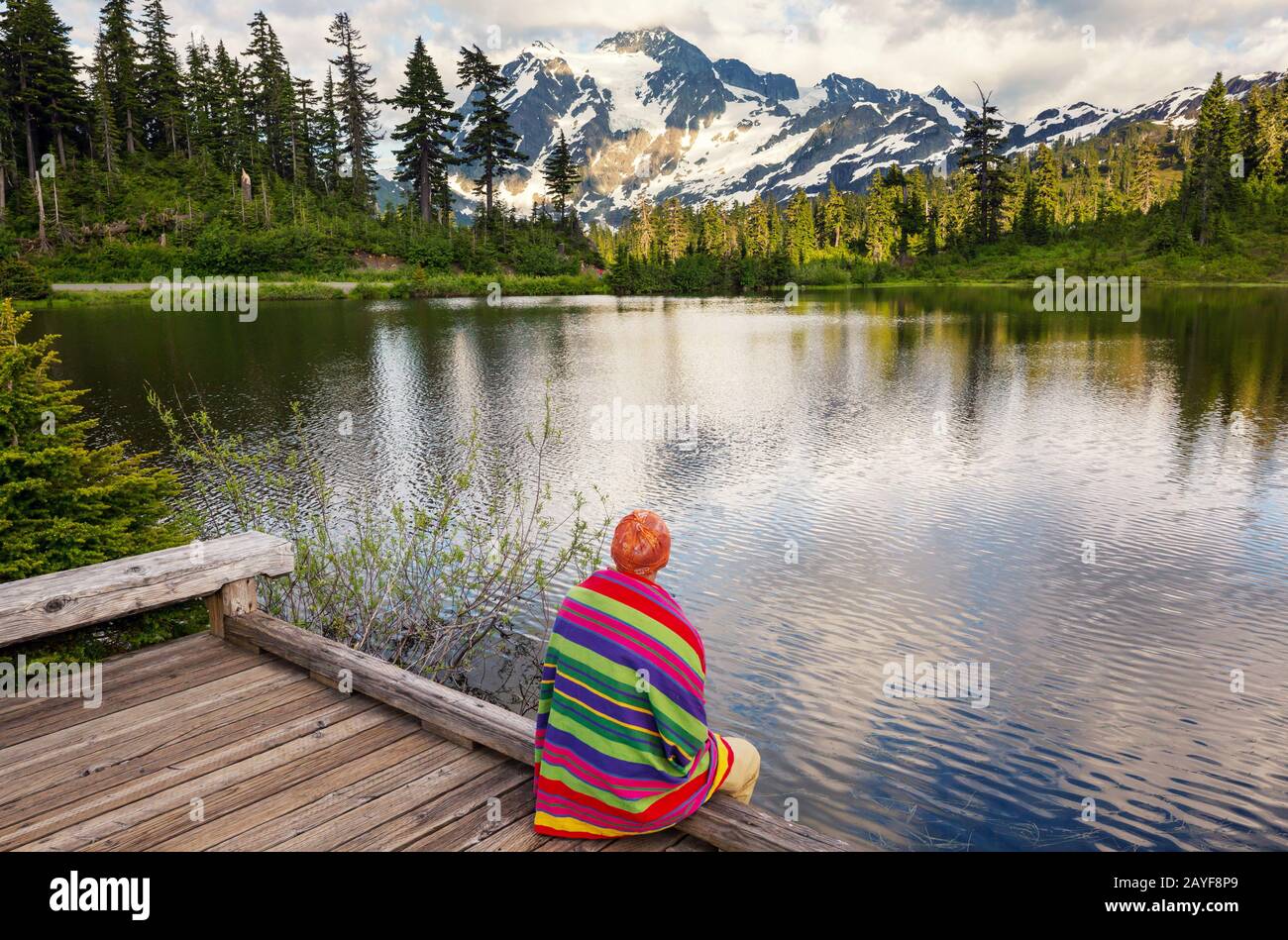 Entspannen auf See Stockfoto