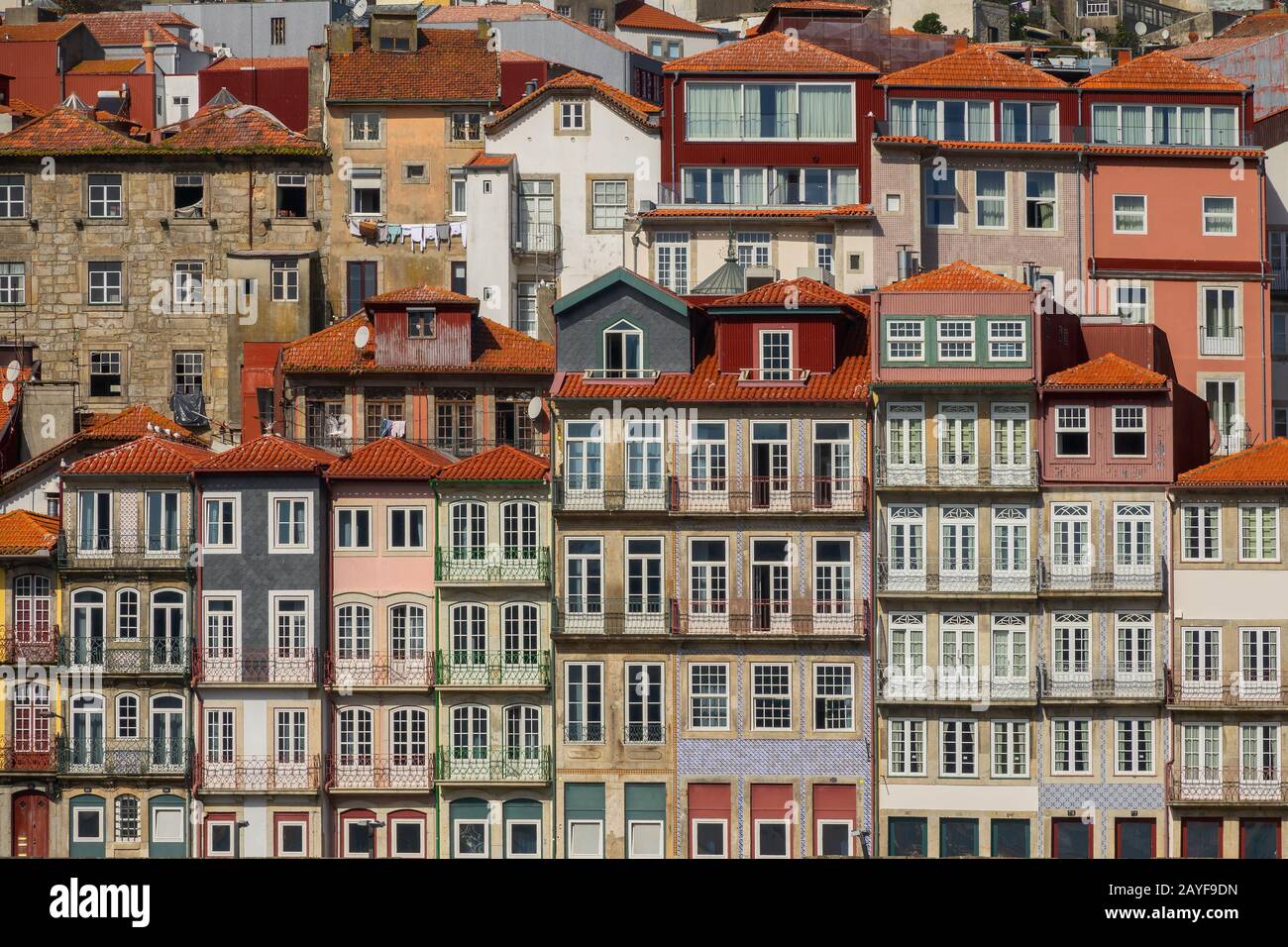 Traditionelle Häuser in Porto, Portugal Stockfoto