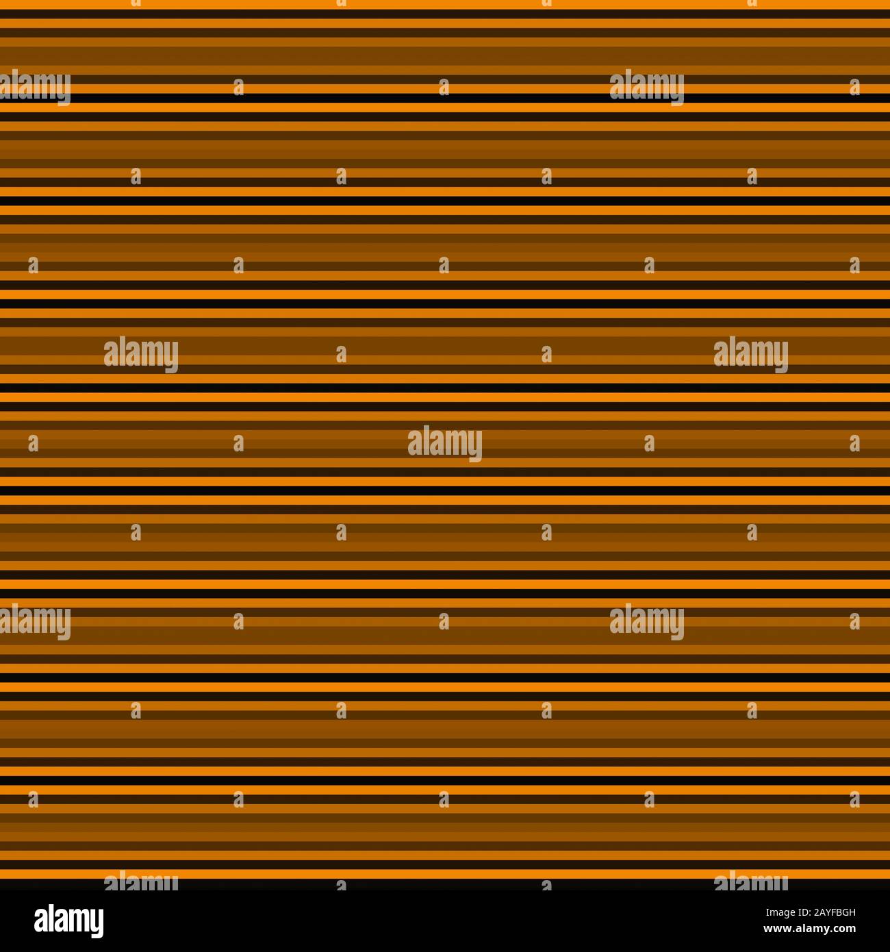 Horizontale Streifen in Orange und Schwarz Stockfoto