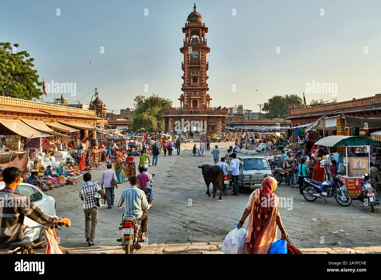 Uhrturm von Jodhpur, Rajasthan, Indien Stockfoto