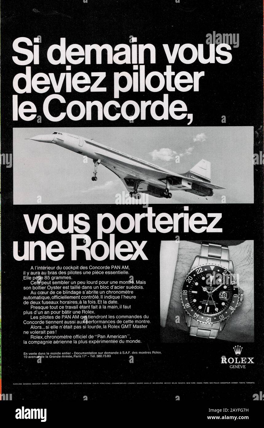 Rolex Advert Stockfotos Und Bilder Kaufen Alamy
