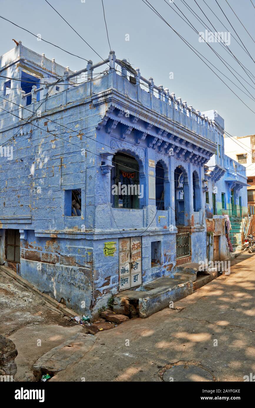 Blaue Stadt Jodhpur, Rajasthan, Indien Stockfoto