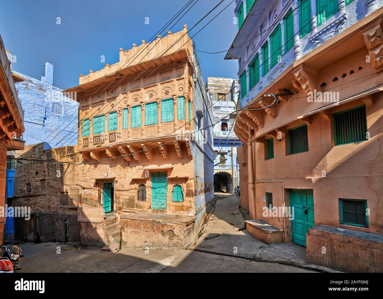 Blaue Stadt Jodhpur, Rajasthan, Indien Stockfoto