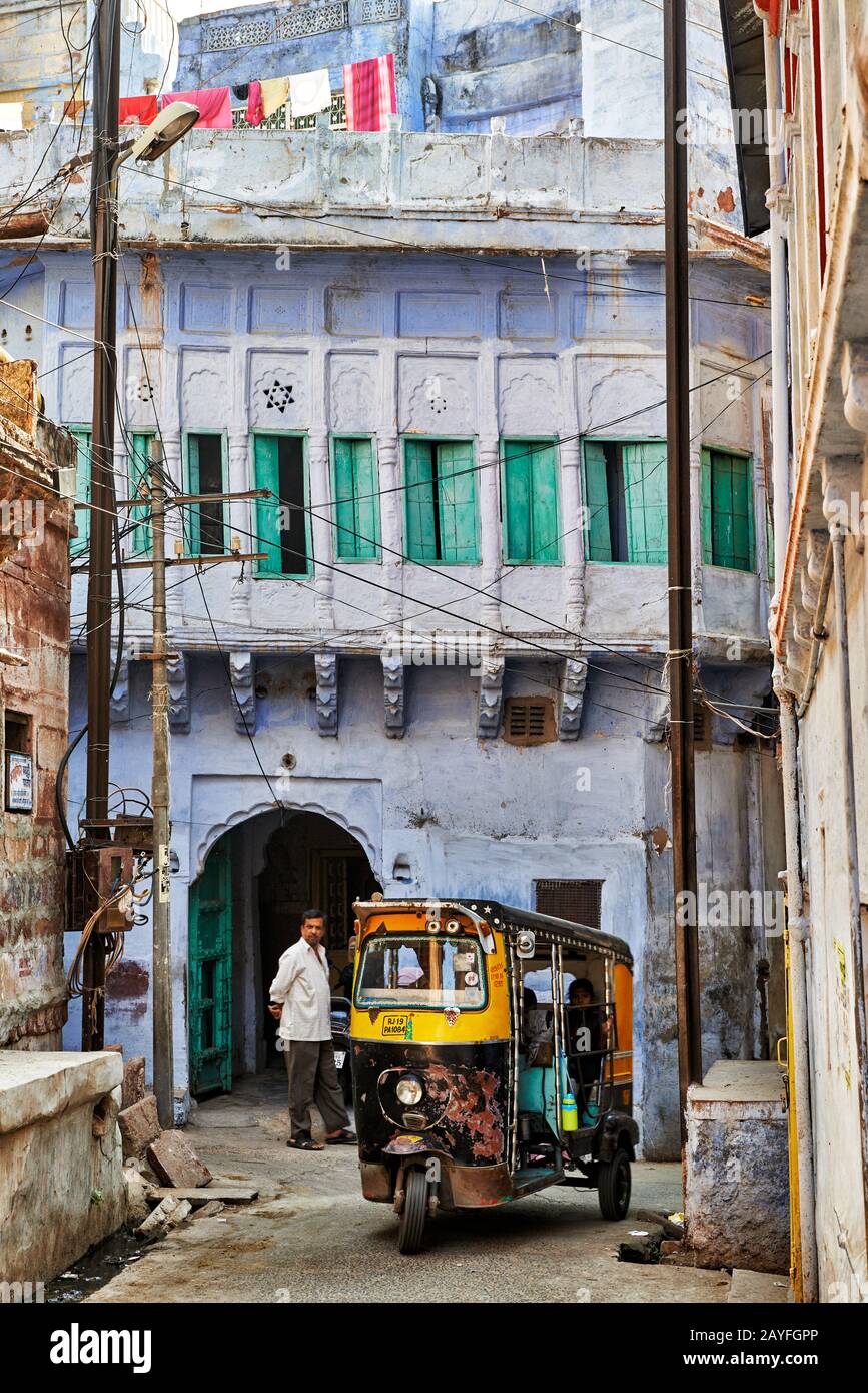 Blaue Stadt Jodhpur, Rajasthan, Indien Stockfoto