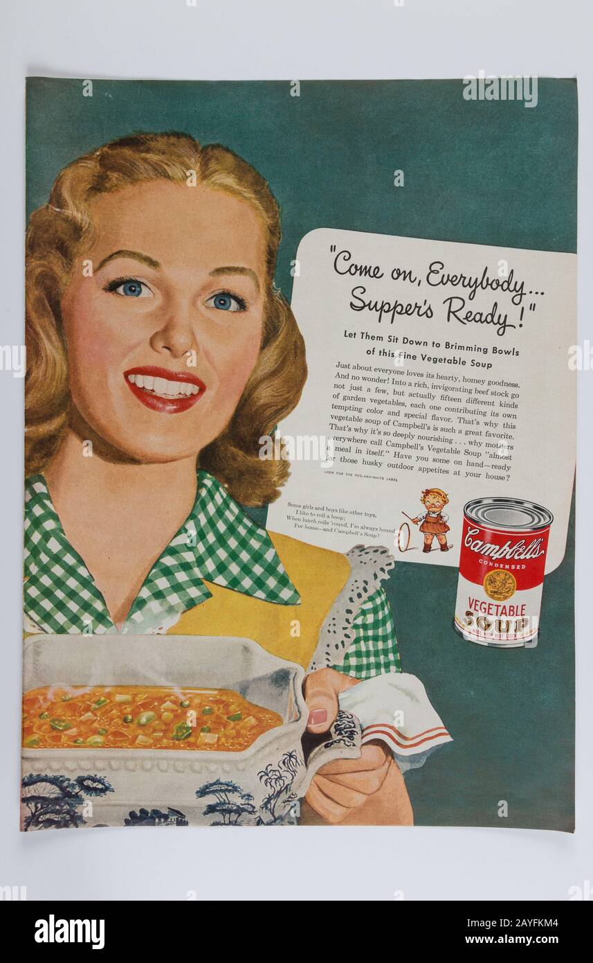 Suppe Werbung Stockfotos Und Bilder Kaufen Alamy